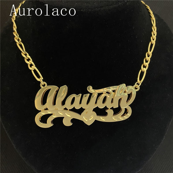 Double Plated Stainless Steel Custom Name Necklace