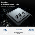 BEELINK SEi8 Mini PC i5 8279U CPU Graphics 655 1000M LAN Type C USB3.0