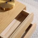 Bedside Table Japanese style Bedroom Furniture Double Drawer Locker