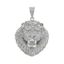 Bling Iced Out Necklace Micro Pave Cubic Zircon Lion Head Pendant for