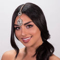 Boho Grecian Gem Pendant Rhinestone Forehead Jewelry Chain Indian