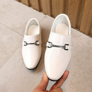 Buy white Boys Formal Dress Wedding Party Shoes For Girls Pointed British Style