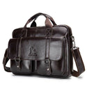 Business Messenger Bag Genuine Leather Men Shoulder Bag Vintage Male