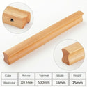 Cabinet door wooden handle drawer cabinet solid wood log modern