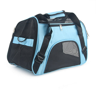 Buy blue Cat Carrier Soft Sided Airline Approved Pet Carrier Bag Pet Travel