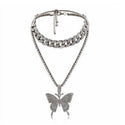 Charm necklaces for women butterfly  Zinc Alloy Pendant