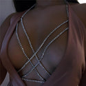 Classic Overlapping Sternal Chain Woman Sexy Fashion Body Jewelry