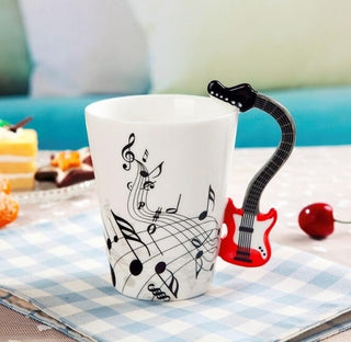 Buy style-3 Creative Music Violin Style Guitar Ceramic Mug
