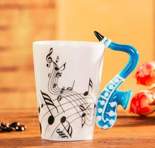 Buy style-12 Creative Music Violin Style Guitar Ceramic Mug