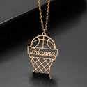 Custom Name Necklace Basketball Pendant Personalized Sports