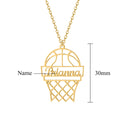 Custom Name Necklace Basketball Pendant Personalized Sports