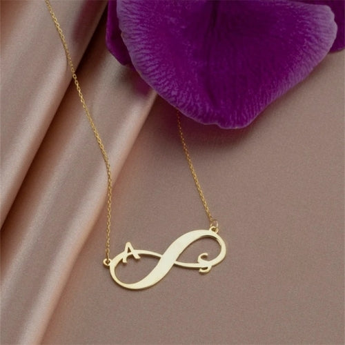 Customized Infinite Butterfly Name Engraving Date Pendant Charm