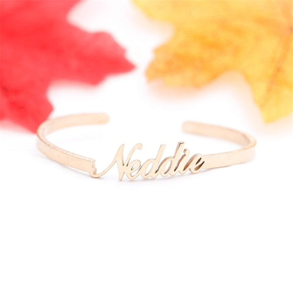 Customized Name Bracelet Personalized Custom Charm Gold Silver Color