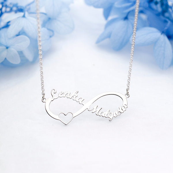 Customized Stainless Steel Infinity Name Necklace Boho Jewelry