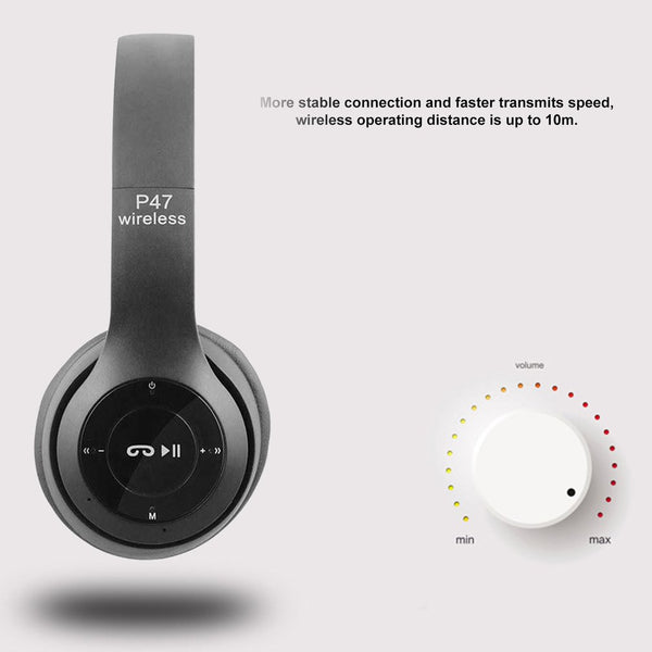 HIFI Stereo Wireless Bluetooth Headset Earphone