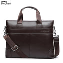 Dress Men's Shoulder Bag Men Briefcase Pu Leather Business Casual Tote