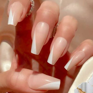 Buy 15 Fake nails with designs tips overhead