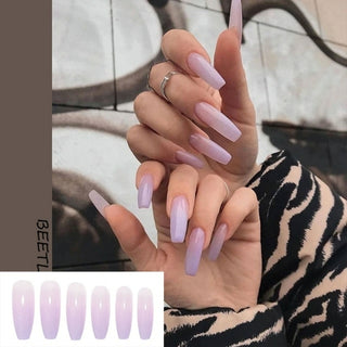 Buy 26 Fake nails with designs tips overhead