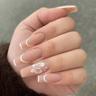 Buy 24 Fake nails with designs tips overhead