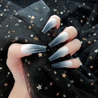 Buy 39 Fake nails with designs tips overhead