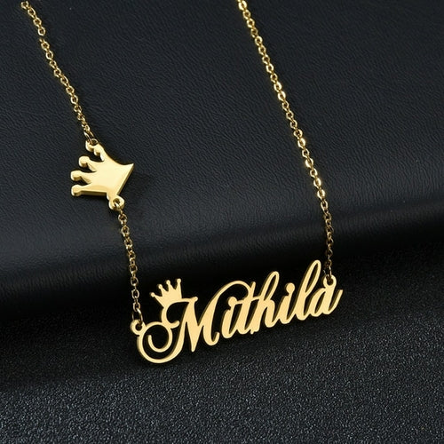 Fashion Customized Name Necklaces Heart Butterfly Pendant Stainless