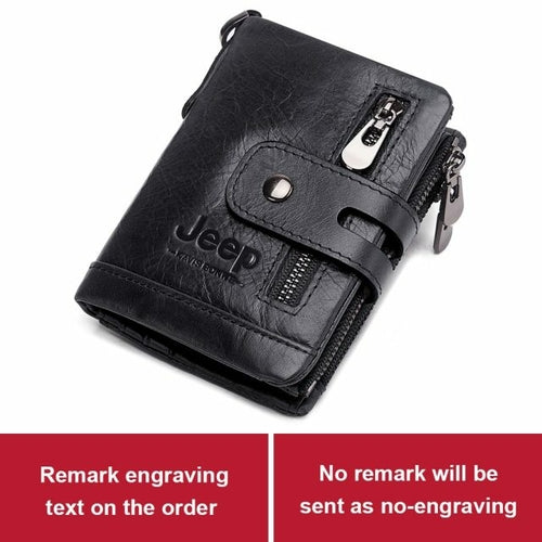 Fashion Men Wallet Genuine Leather Male Small Clutch Hasp Double