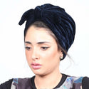 Fashion bow velvet women head scarf turban ready to wear inner hijabs