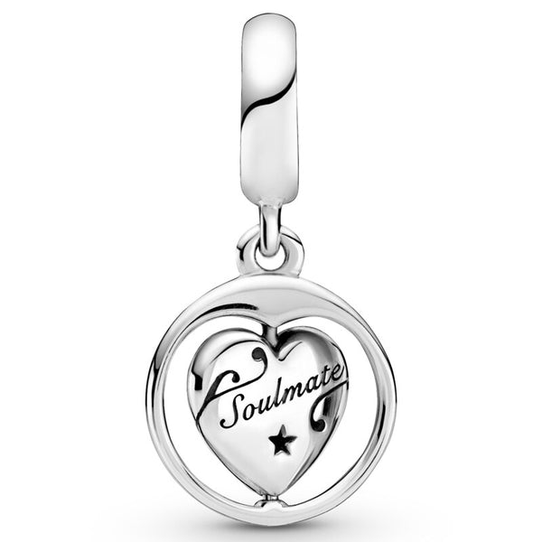 Forever & Always Soulmate Angel Wings The World To Me Pendant Beads
