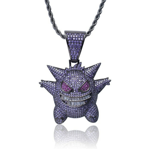 Hip Hop Jewelry Mask Cobra Necklace New Arrival Pokemon Pendant Cubic