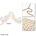IngeSight.Z Fashion Boho Imitation Pearls Full Body Chain Statement
