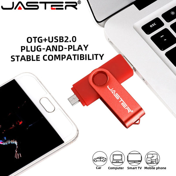 JASTER USB flash drive OTG high Speed drive 64 GB 32 GB 16 GB 8 GB 4GB