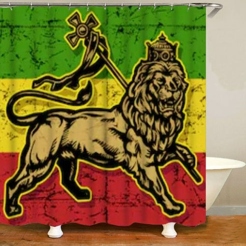 Jamaica Rasta Reggae Lion Art Bathroom Decor