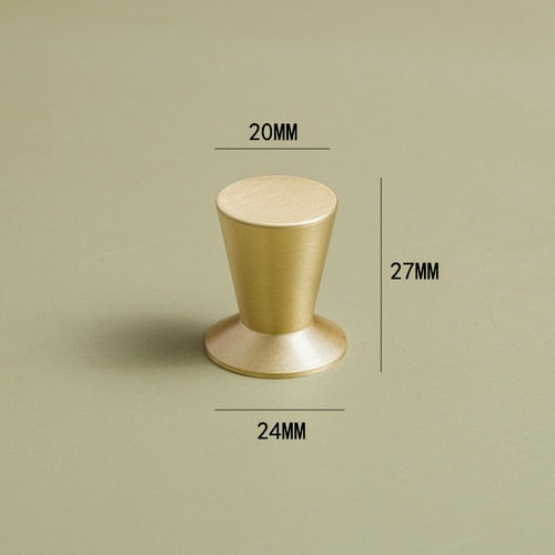 LZSM Nordic Modern Light Luxury Simple Solid Brass Handle Drawer