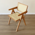 Leisure Rattan Chair Nordic Ins Solid Wood Dining Chairs Kitchen Home