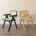Leisure Rattan Chair Nordic Ins Solid Wood Dining Chairs Kitchen Home