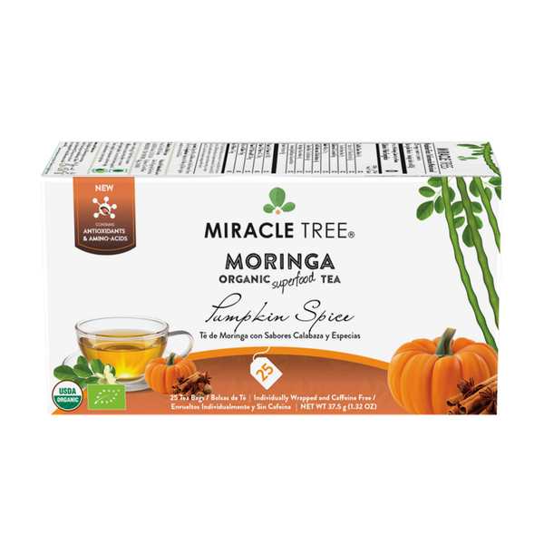 Miracle Tree's Organic Moringa Tea, Pumpkin Spice