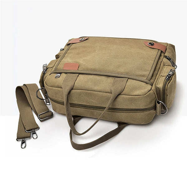 Multi function Canvas Men Briefcase Bag Fashion Shoulder Bag For Men