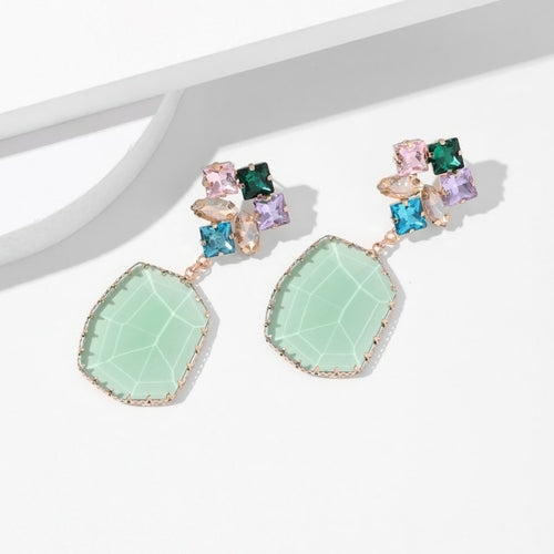 New Arrival Women Crystal Dangle Earrings Personality Boho Fashion