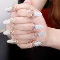 New Nail Finger Rings Adjustable Nail Ring Fashion Female Jewelry Nail