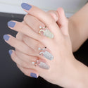 New Nail Finger Rings Adjustable Nail Ring Fashion Female Jewelry Nail