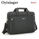 OYIXINGER Men Briefcase For 14 15.6 Inch Laptop Waterproof Oxford
