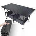 Outdoor Folding Table Camping Aluminium Alloy BBQ Picnic Table With