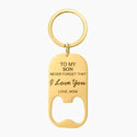 Personalized Bottle Opener Key Chain, Graduation Gifts Father's Day