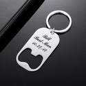 Personalized Bottle Opener Key Chain, Graduation Gifts Father's Day