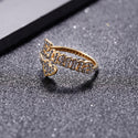 Personalized Iced Out Ring Engagement Wedding Handmade Customize