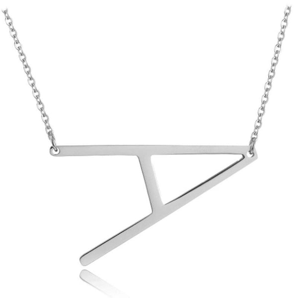 Personalized Name Initial A Z 26 Letter Pendant Necklace for Women