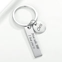 Personalized Name Keychain Men Custom Keychains Stainless Steel