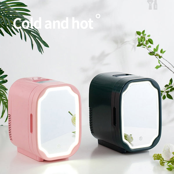 Portable 8L Refrigerator With LED Light Cosmetic Skincare