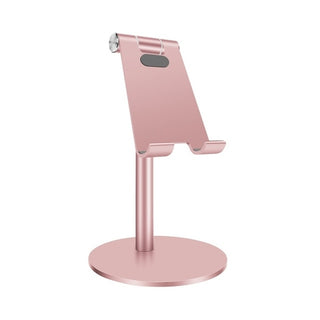 Buy rose-gold Portable Aluminum Desk Desktop Phone Stand Holder