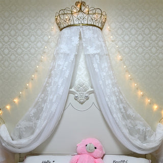 Buy black Princess Crown Mosquito Net Bed Curtain Girl Children Room Decor
